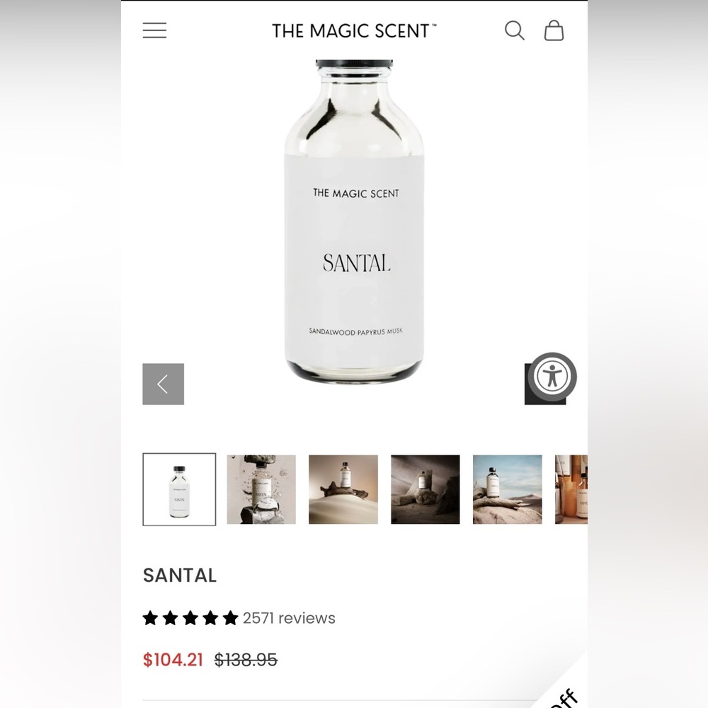 The Magic Scent Santal Sandalwood Oil Blend 500ml